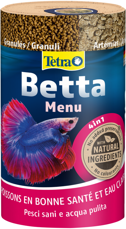 Tetra - Aliment Complet Betta Menu 4en1 pour Poissons Combattants - 100ml Image numéro 3 Tetra - Aliment Complet Betta Menu 4en1 pour Poissons Combattants - 100ml Image numéro 3