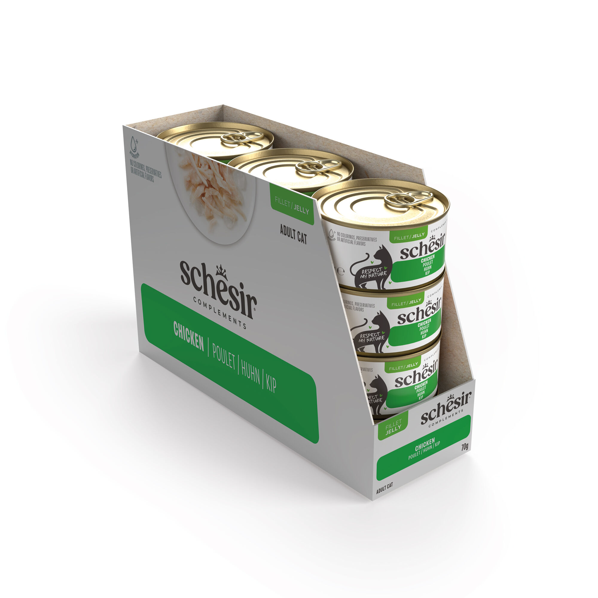 Schesir - P&acirc;t&eacute;e en Gel&eacute;e au Poulet pour Chats - 70g Image num&eacute;ro 3