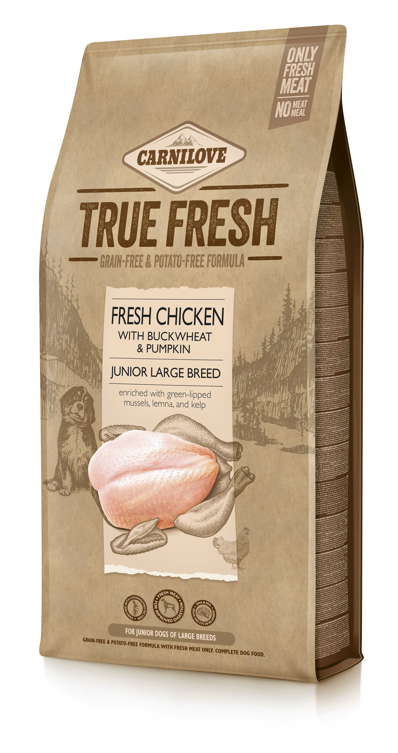 Carnilove - Croquettes True Fresh Large Junior au Poulet pour Chiots - 11,4Kg Image num&eacute;ro 1