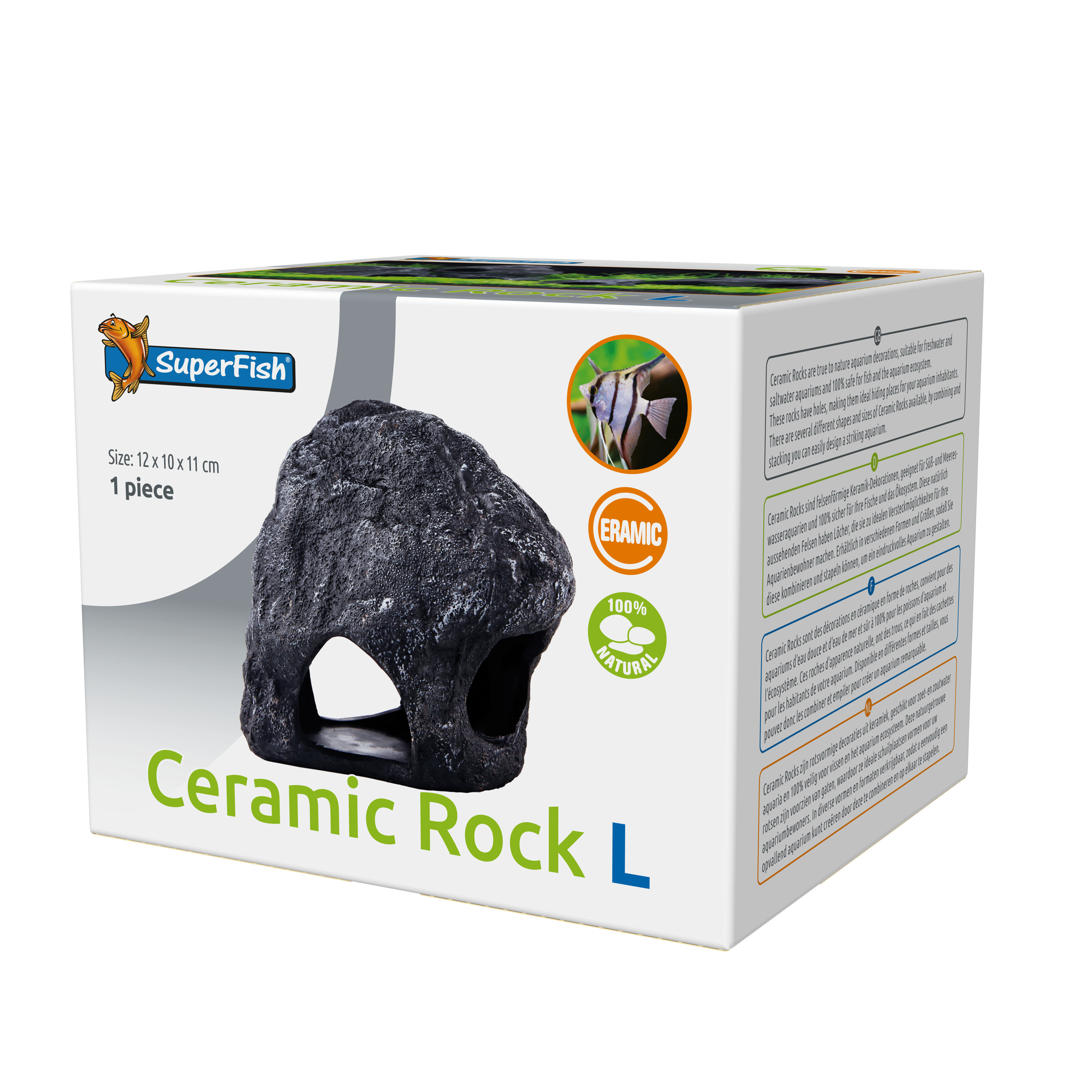 Superfish - D&eacute;coration Ceramic Rock pour Aquarium - L Image num&eacute;ro 1
