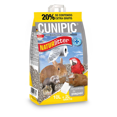 Cunipic - Litière en Papier Naturlitter pour Animaux