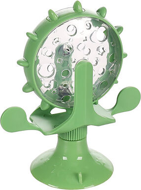 Flamingo - Distributeur de Friandises Turna Vert pour Chats - 13,8x7,6x16,3cm