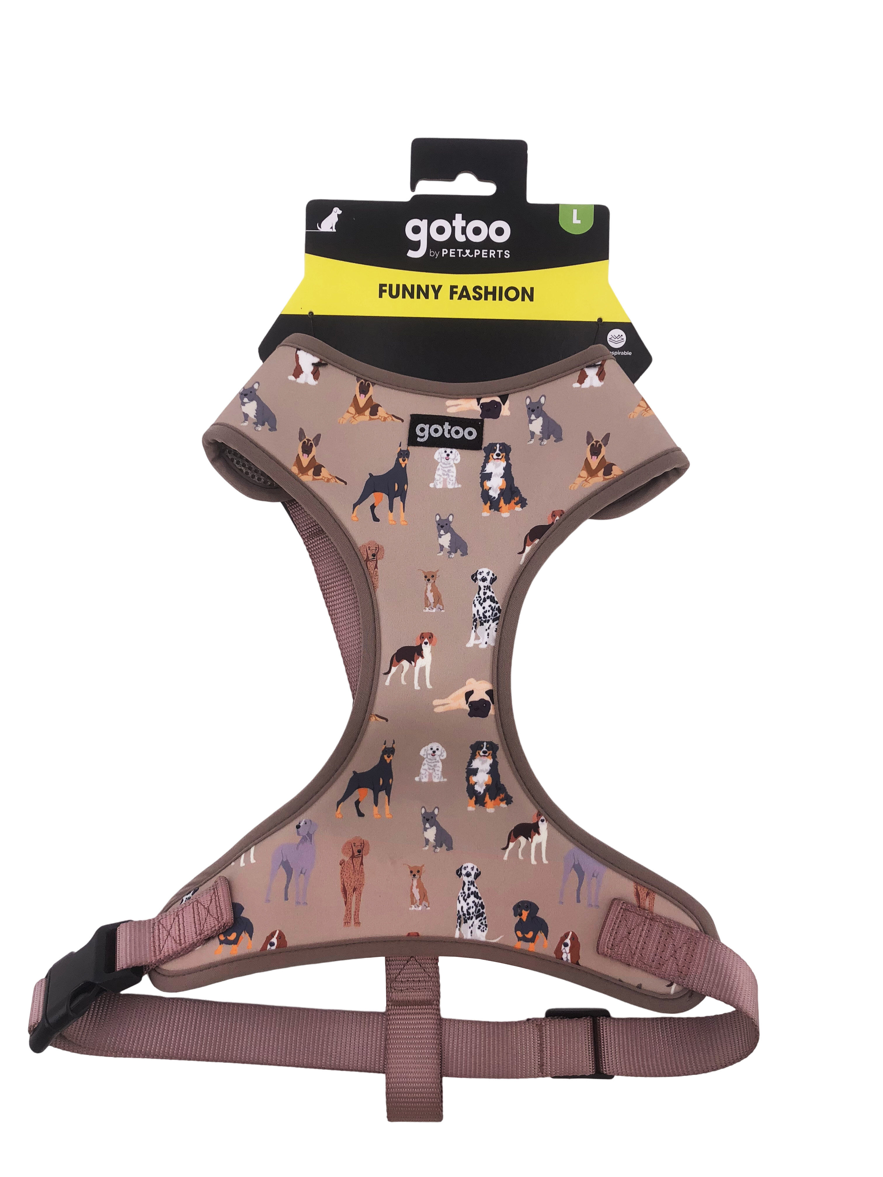 Gotoo - Harnais T-shirt a Motif pour Chien Marron  - L Image num&eacute;ro 5