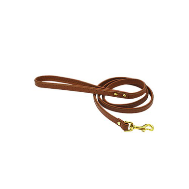 Comme Un Roi - Laisse Cuir So Chic Caramel pour Chien - 120cm