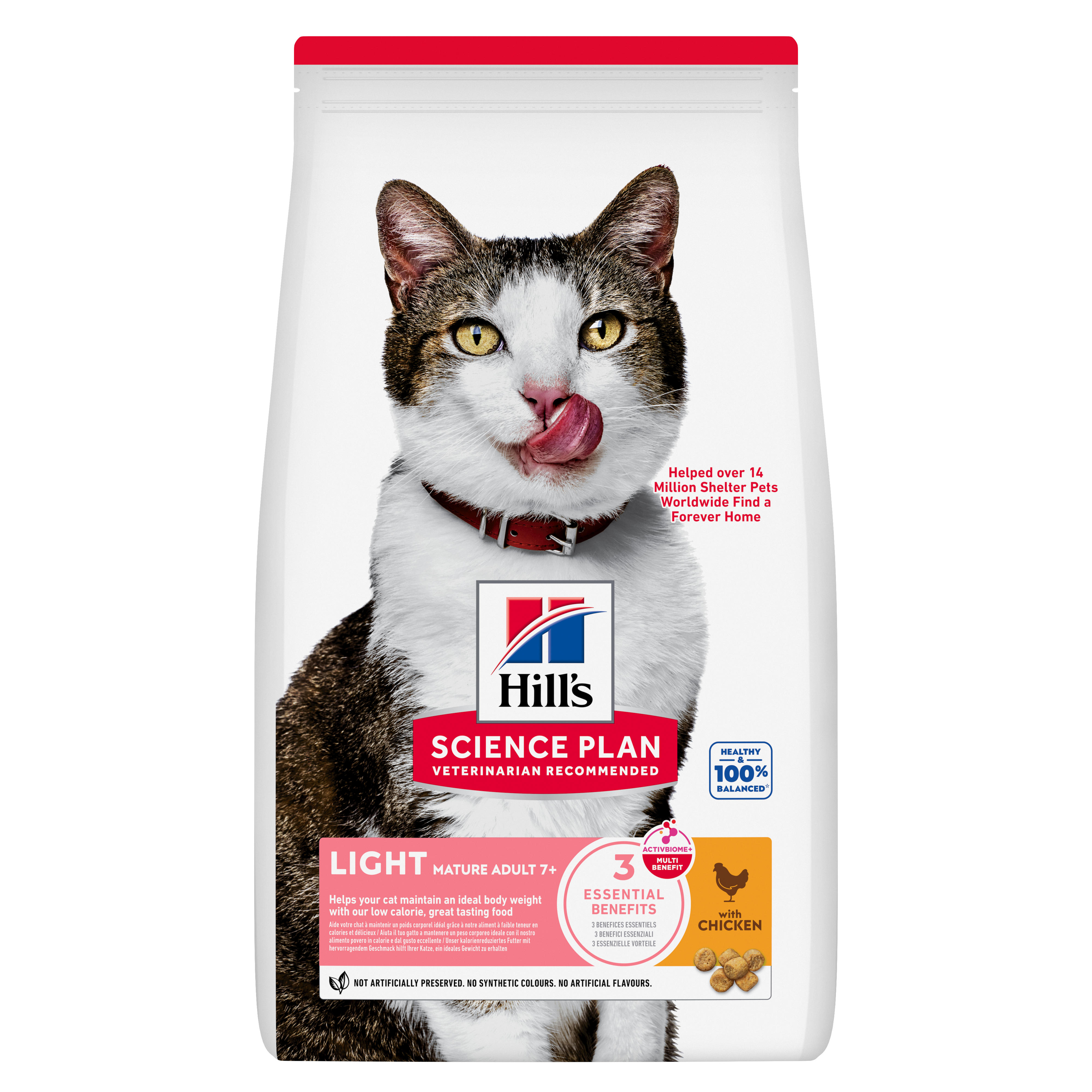 Hill's Science Plan - Mature Adult Light Croquettes Pour Chat Ag&eacute; Au Poulet -  7kg Image num&eacute;ro 1