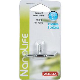 Zolux - Robinet en Métal 2 Sorties pour Aquarium - 4,5cm