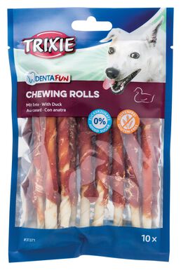 Trixie - Denta Fun Duck Chewing Rolls - 12cm 10 Pcs/80g
