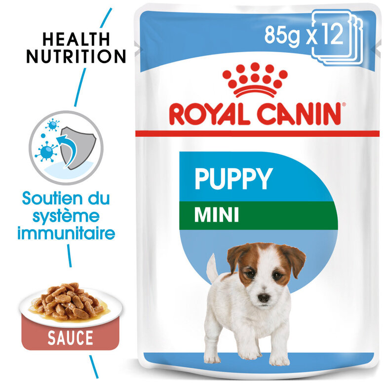 Royal Canin - Sachets Mini Puppy en Sauce pour Chiot - 12X85g Image numéro 1 Royal Canin - Sachets Mini Puppy en Sauce pour Chiot - 12X85g Image numéro 1