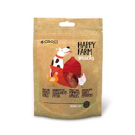 Croci - Friandises Happy Farm Patate Douce et Poulet pour Chiens - 80g