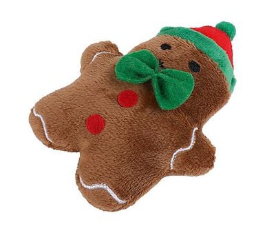 Wouapy - Jouet Biscuit de Noël en Tissu pour Chat - 11cm