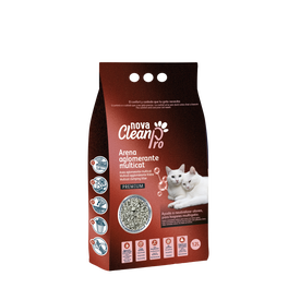 Nova Clean - Liti&egrave;re Agglom&eacute;rante pour Foyers Multichats - 12L