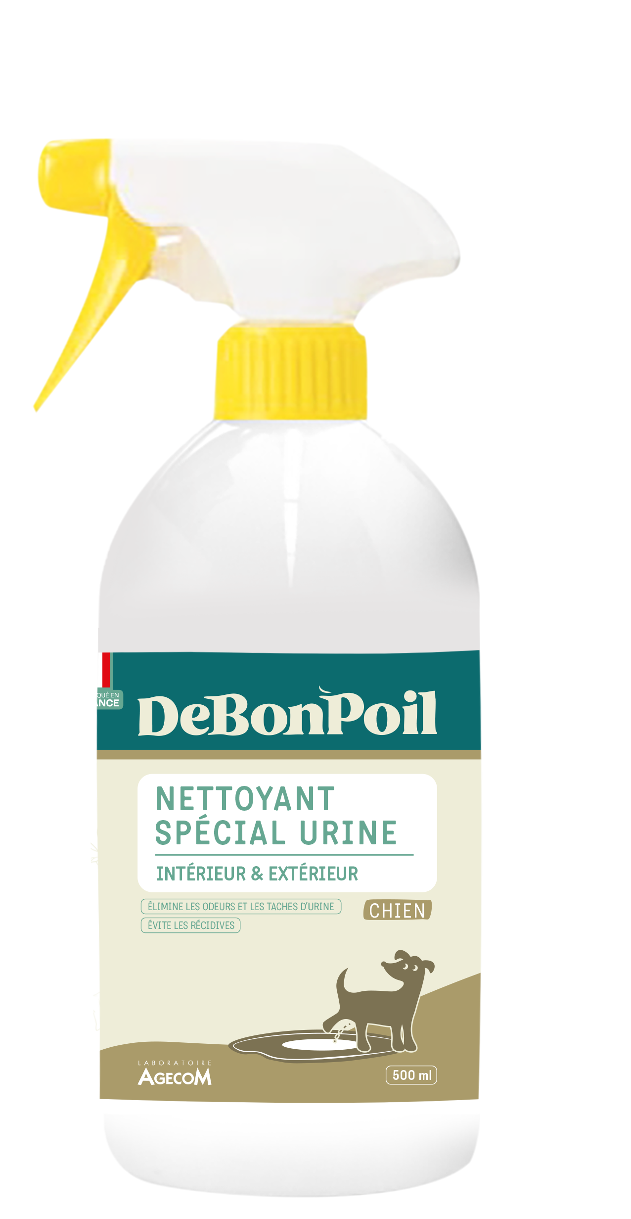 DeBonPoil - Spray Nettoyant Sp&eacute;cial Urine Int&eacute;rieur & Ext&eacute;rieur pour Chiens - 500ml Image num&eacute;ro 1