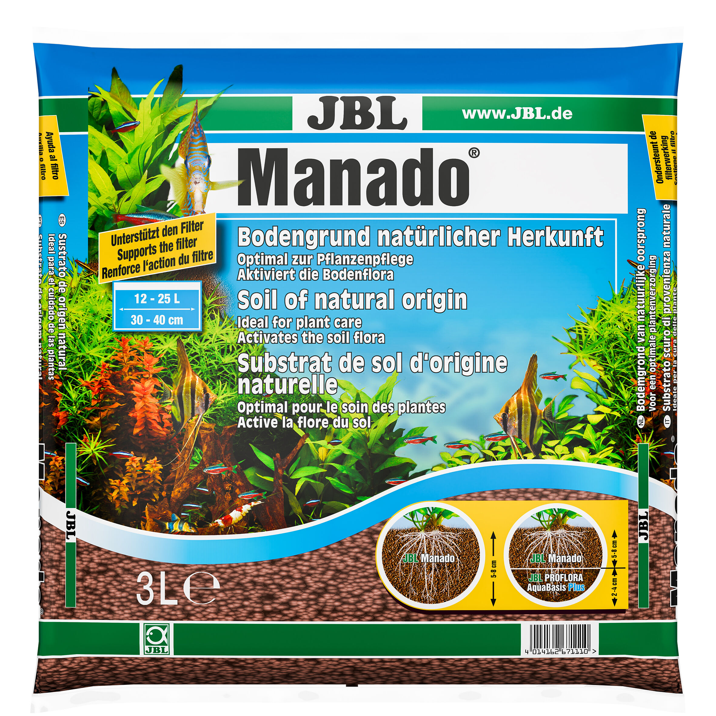 JBL - Substrat de Sol Manado pour Aquarium - 3L Image num&eacute;ro 1