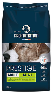 Pro-nutrition - Croquettes Prestige Mini Adult pour Chiens - 3Kg