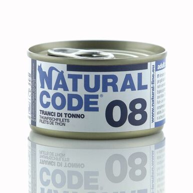 Natural Code - Filets de Thon 08 pour Chats - 85g