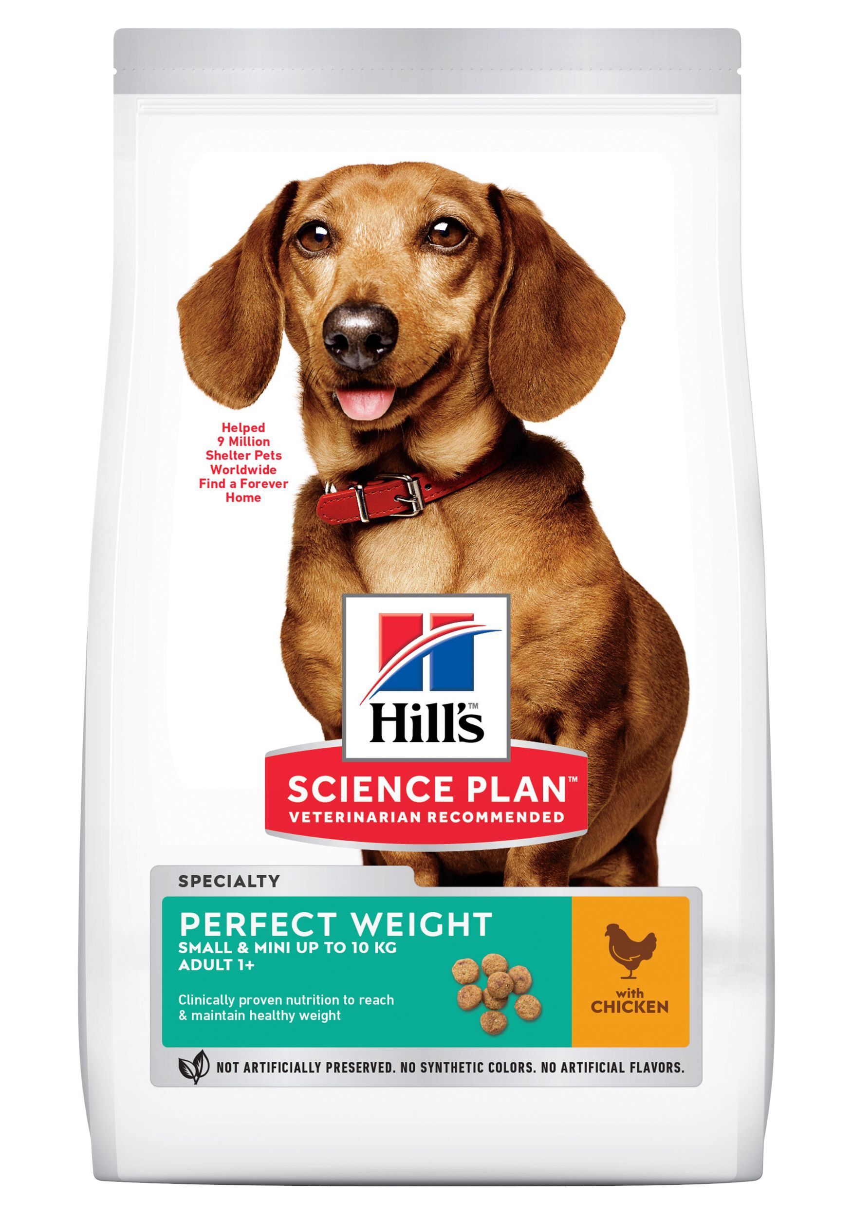 Hill's Science Plan - Adult Perfect Weight Small&Mini Croquettes Pour Petit Chien Au Poulet  - 1,5kg Image num&eacute;ro 1