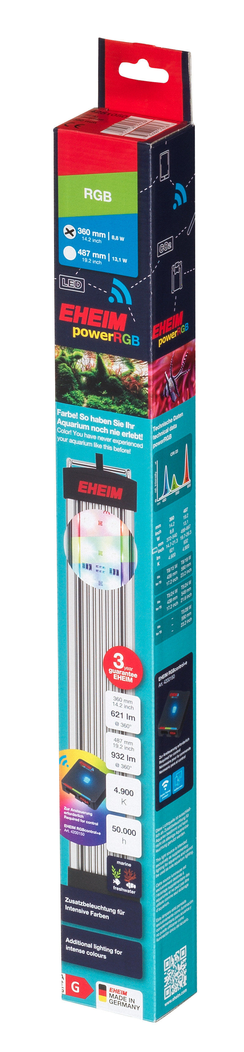 Eheim -  Rampe Eclairage PowerRGB 360mm - 8,8W Image num&eacute;ro 1