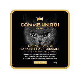 Comme Un Roi - Terrine au Canard et aux Légumes pour Chat - 100g