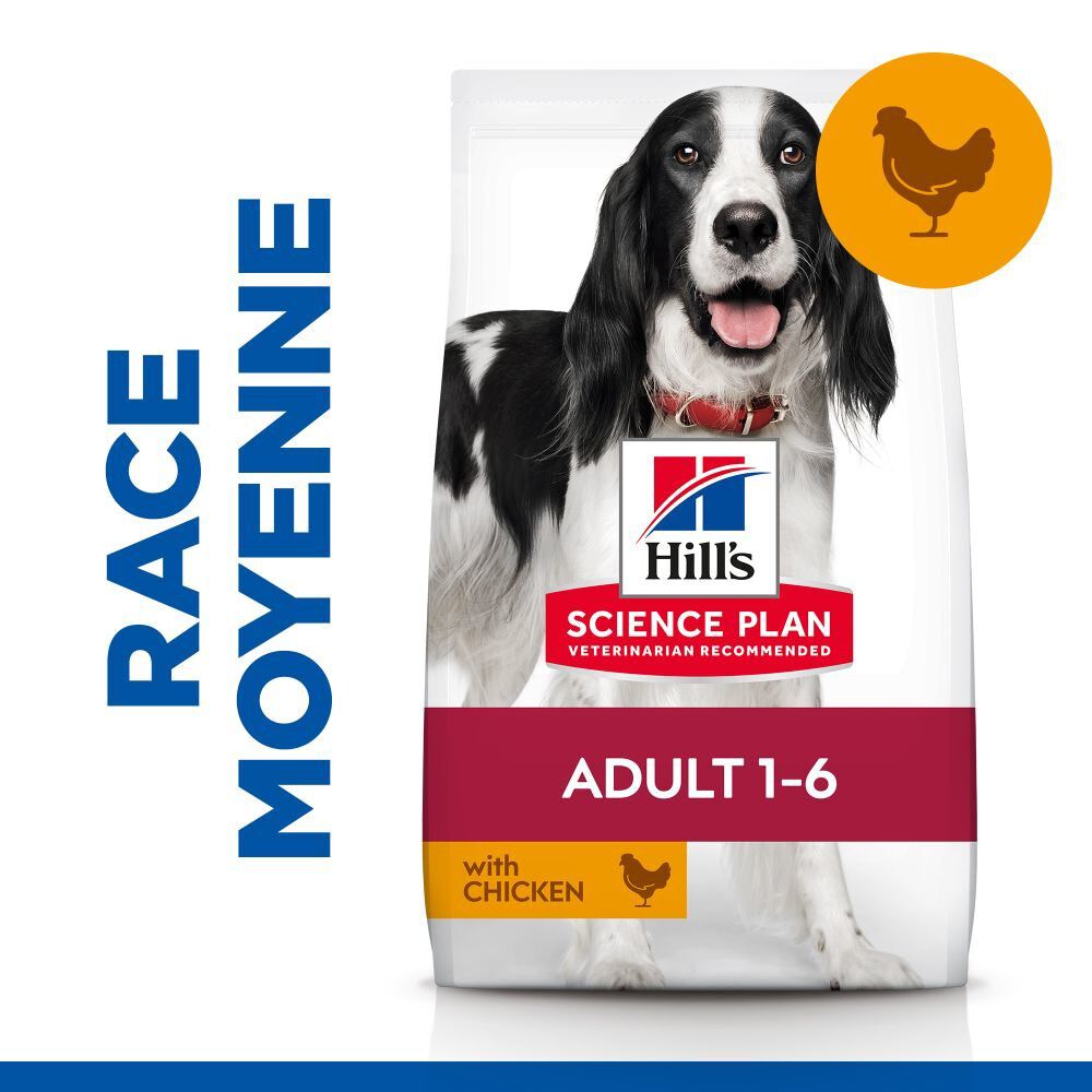Hill's Science Plan - Adult Croquettes Pour Chien Au Poulet  - 12kg Image num&eacute;ro 3