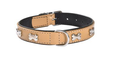Bobby - Collier Extra Souple Camel pour Chiens