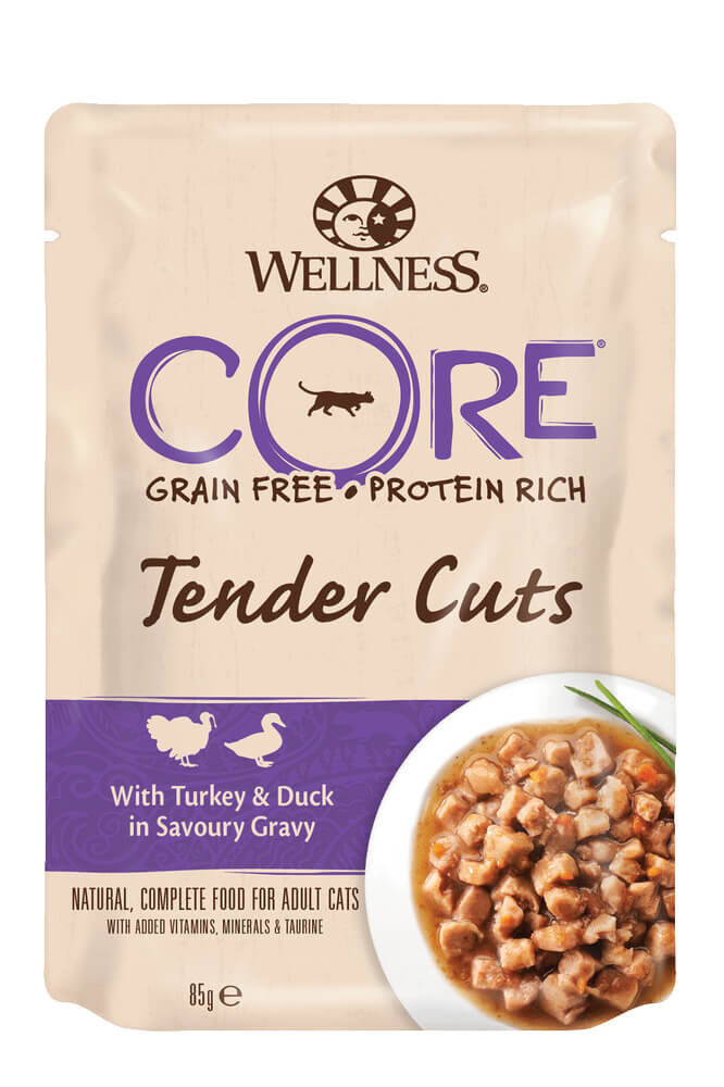 Wellness CORE - Repas Tenders Cuts au Canard et Dinde pour Chat - 85g Image num&eacute;ro 1