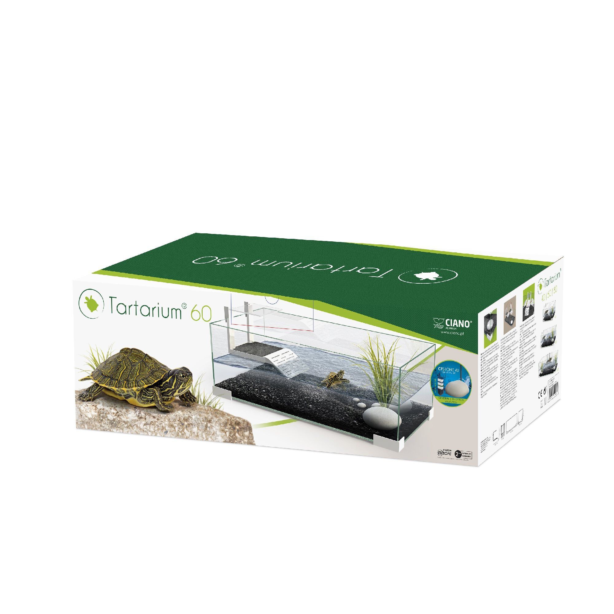 Ciano - Bac &agrave; Tortues Tartarium 60 New en Verre pour Tortues Image num&eacute;ro 2