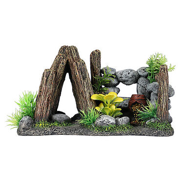 Aquadella - Décoration Paradise pour Aquarium - 19x11x10cm