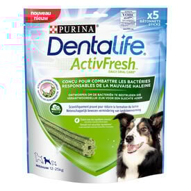 DENTALIFE - Friandises à mâcher ACTIVFRESH bucco-dentaire pour Chiens Moyens - 115g