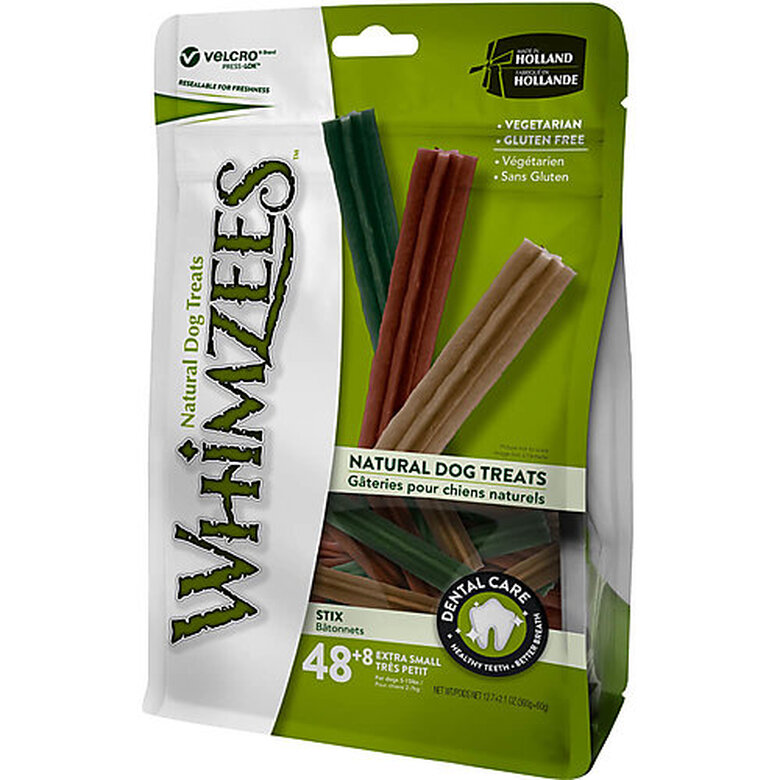 Whimzees - Bâtonnets Nature Natural Dog Treats XS pour Chien - x56 image number null