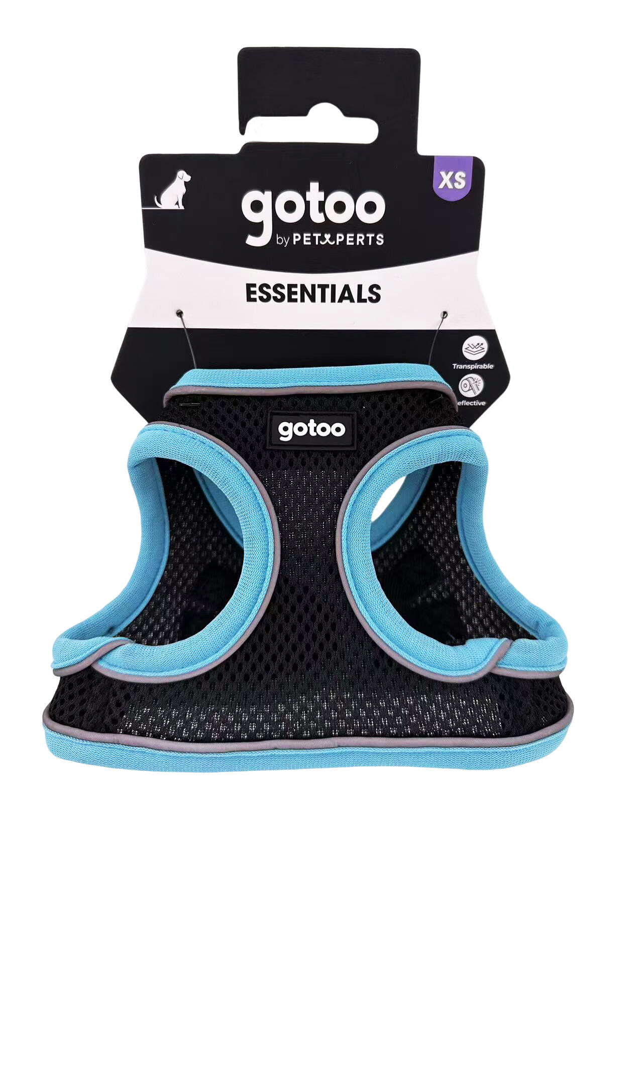 Gotoo - Harnais en Mesh Turquoise pour Chien - XS Image num&eacute;ro 7