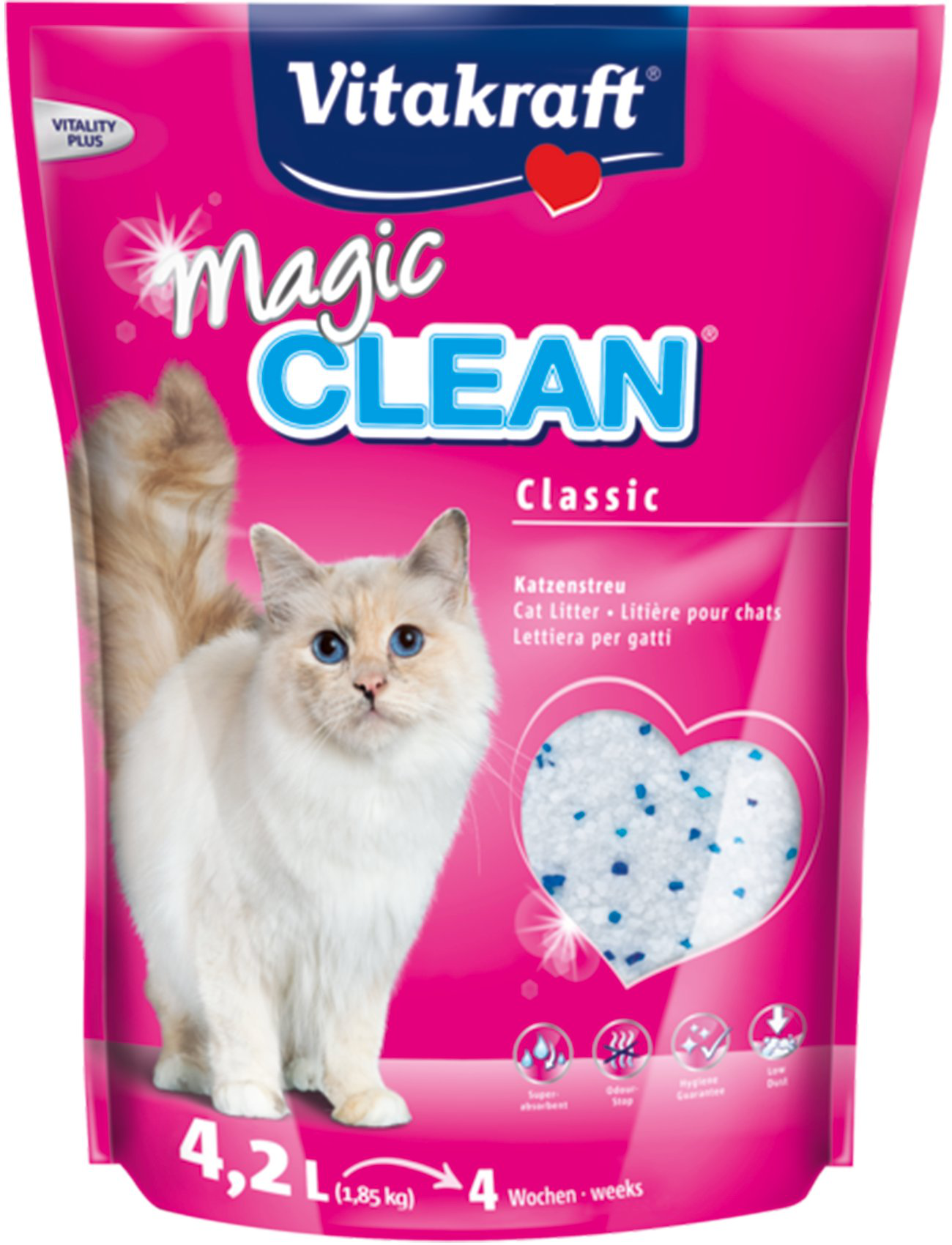 Vitakraft - Liti&egrave;re Silice Magic Clean Classic pour Chats - 4,2L Image num&eacute;ro 1