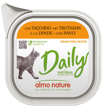 Almo Nature - P&acirc;t&eacute;e Dailygrain Free Dinde - 100g Image num&eacute;ro 1