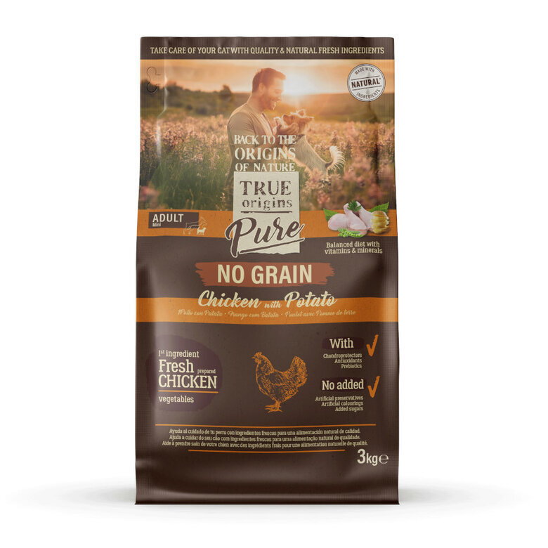 True Origins Pure - Croquettes au Poulet sans Céréales pour Chien Adulte de Petite Taille - 3kg Image numéro 2 True Origins Pure - Croquettes au Poulet sans Céréales pour Chien Adulte de Petite Taille - 3kg Image numéro 2