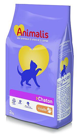 Animalis - Croquettes pour Chaton Poulet - 2kg image number null