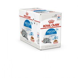 Royal Canin - Sachets Indoor 7+ en Sauce pour Chat - 12x85g