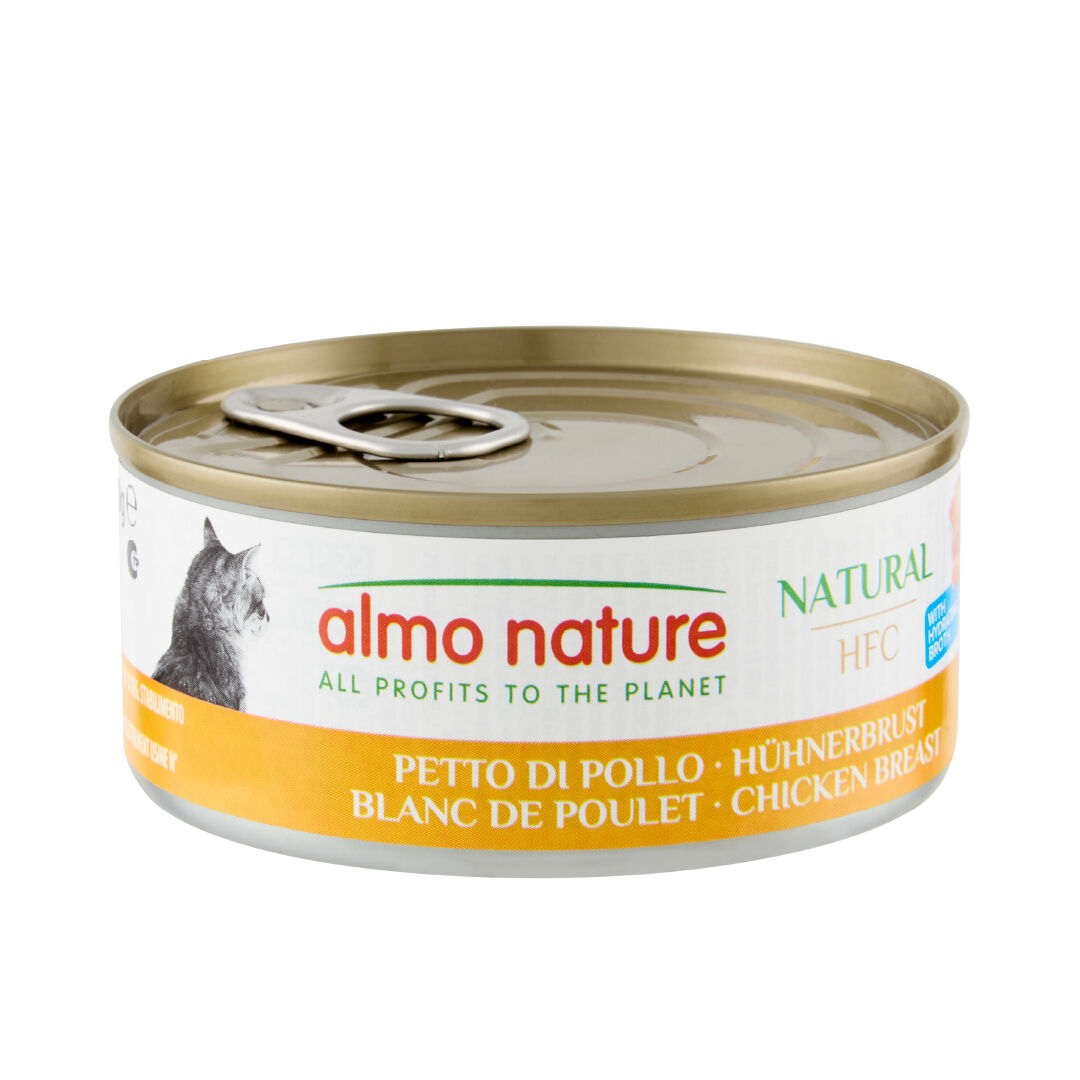 Almo Nature - P&acirc;t&eacute;e en Bo&icirc;te HFC Natural Blanc de Poulet pour Chat - 150g Image num&eacute;ro 1