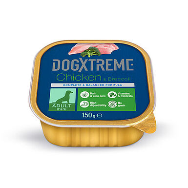 DogXtreme - Barquette au Poulet et au Brocoli pour Chien Adulte - 150g