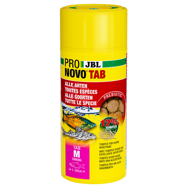 JBL - Comprimés Alimentaires Pronovo TAB pour Poissons d'Ornement - 250ml Image numéro 1 JBL - Comprimés Alimentaires Pronovo TAB pour Poissons d'Ornement - 250ml Image numéro 1