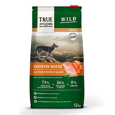 True Origins Wild - Croquettes Poulet & Saumon pour Chiens Adultes