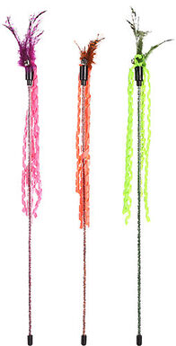 Flamingo - Jouet Canne à Pêche + Boucles pour Chats - 42cm