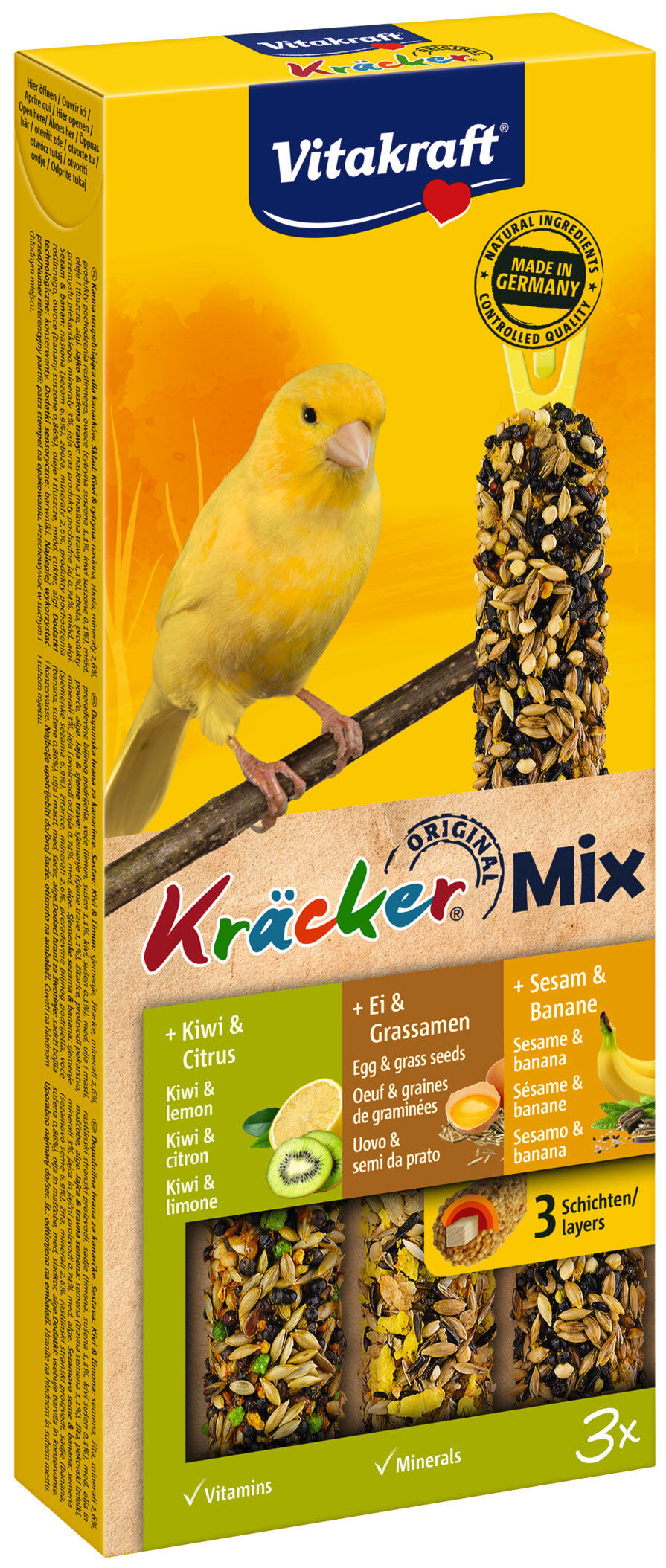 Vitakraft - Friandises Kr&auml;cker Trio-Mix pour Canaris - x3 Image num&eacute;ro 1