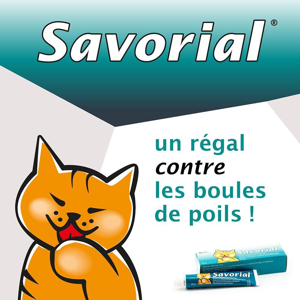 Savorial - P&acirc;te Troubles Digestifs et Boules de Poils pour Chats - 20g Image num&eacute;ro 2