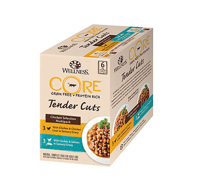 Wellness CORE - Multipack Tenders Cuts à la Volaille pour Chat - 510g image number null