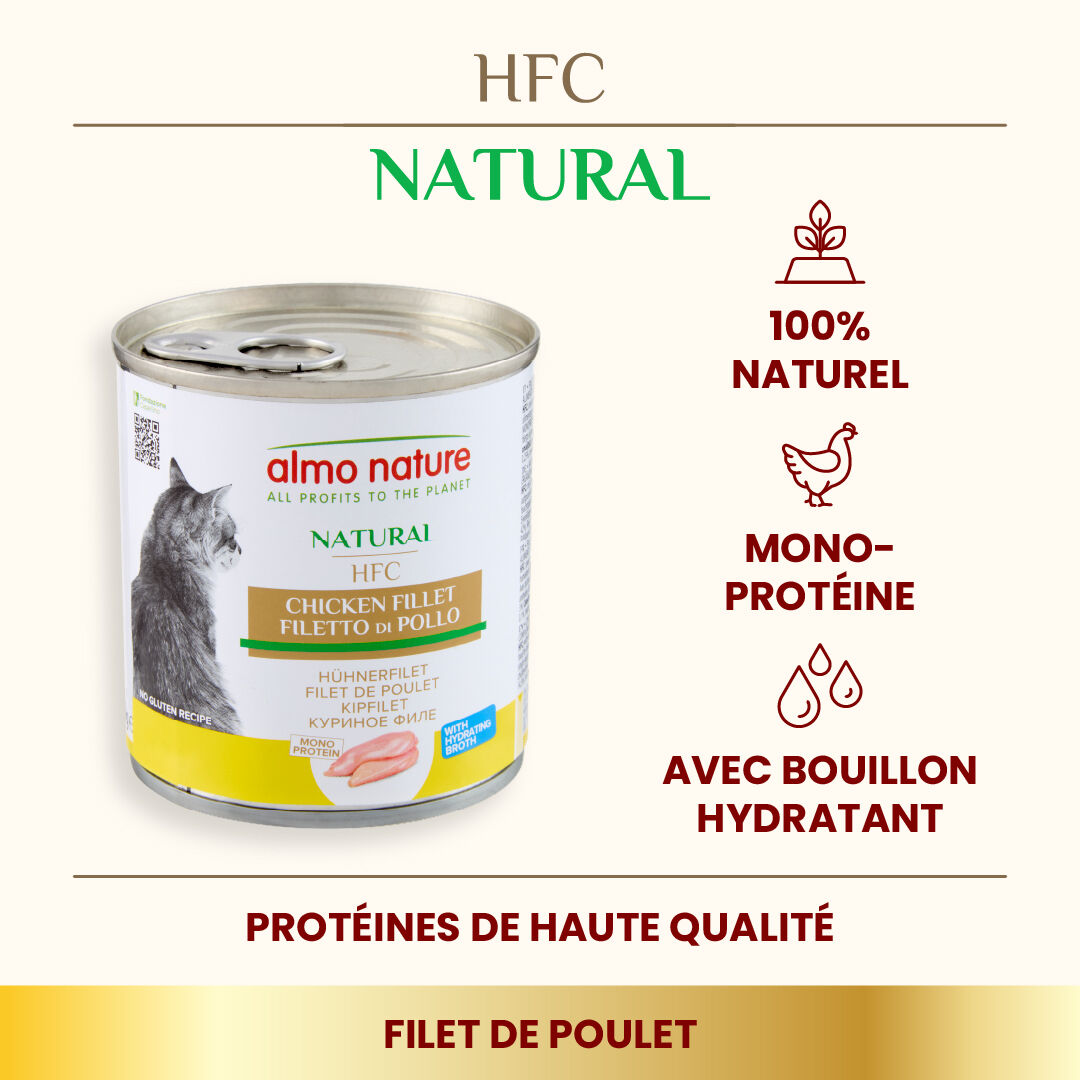 Almo Nature - P&acirc;t&eacute;e Hfc Natural Filet De Poulet - 280g Image num&eacute;ro 2