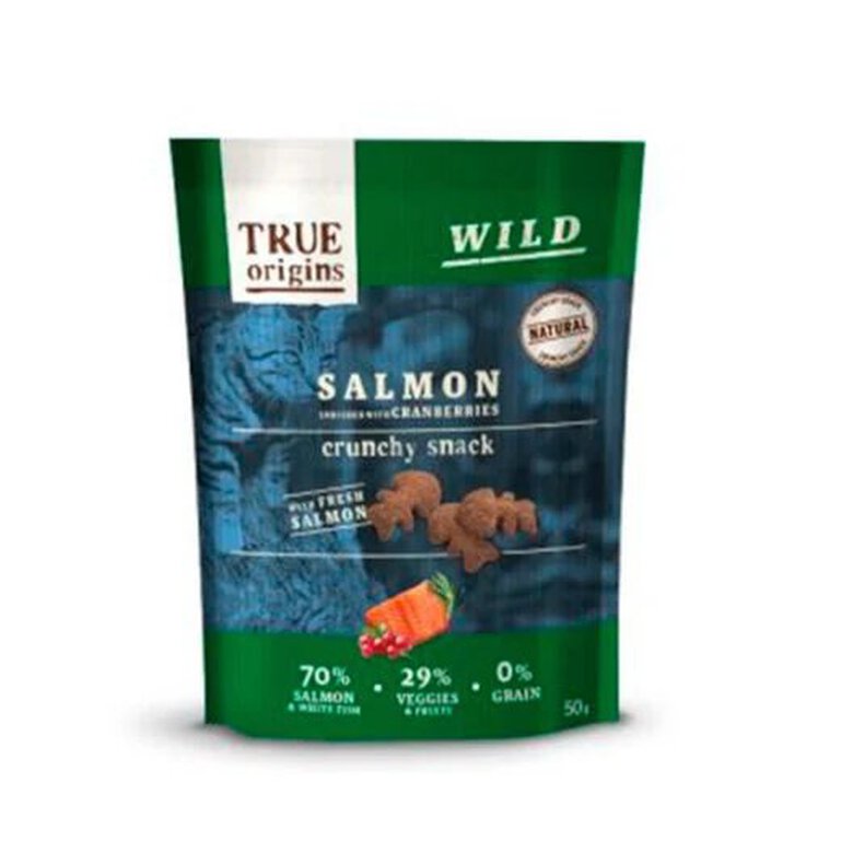 True Origins Wild - Friandises Crunchy au Saumon pour Chats - 50g Image numéro 1 True Origins Wild - Friandises Crunchy au Saumon pour Chats - 50g Image numéro 1