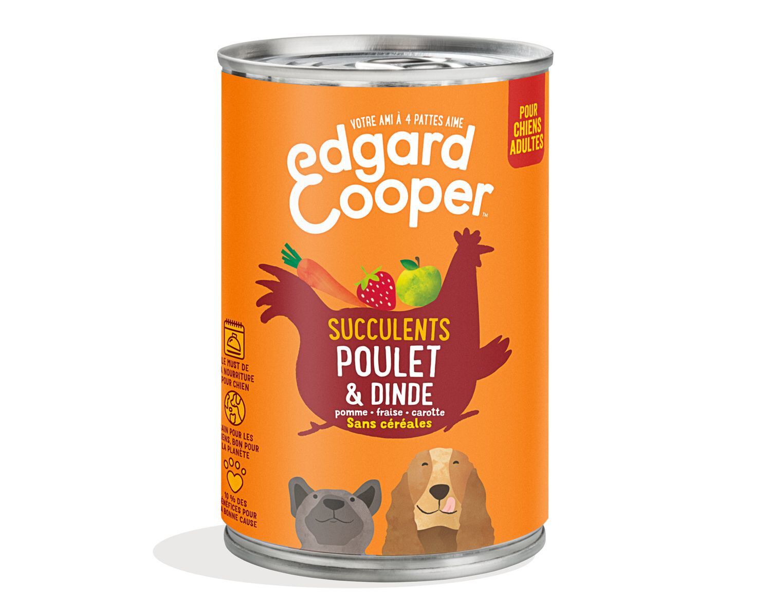 Edgard & Cooper - Bo&icirc;te au Poulet et Dinde pour Chien - 400g Image num&eacute;ro 1