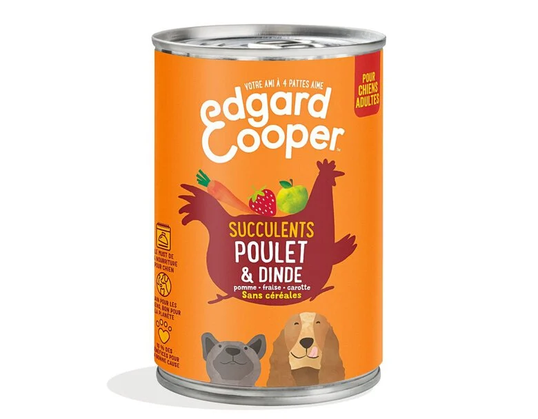 Edgard & Cooper - Boîte au Poulet et Dinde pour Chien - 400g Image numéro 1 Edgard & Cooper - Boîte au Poulet et Dinde pour Chien - 400g Image numéro 1