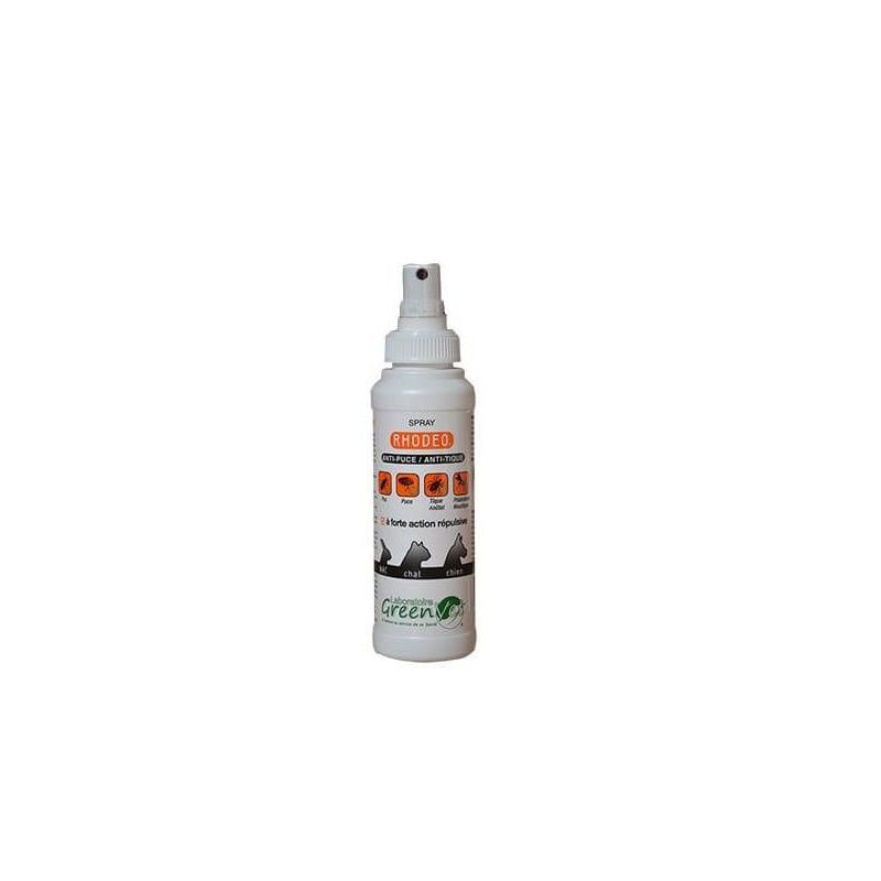 Greenvet - Spray RHODEO Antiparasitaire pour Chiens Chats et N.A.C - 125ml Image num&eacute;ro 1
