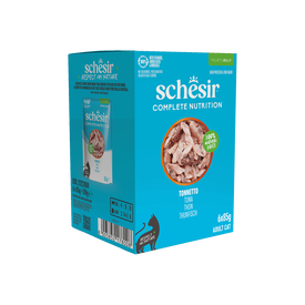 Schesir - Sachets Humides au Thon en Gel&eacute;e pour Chats - 6x85g