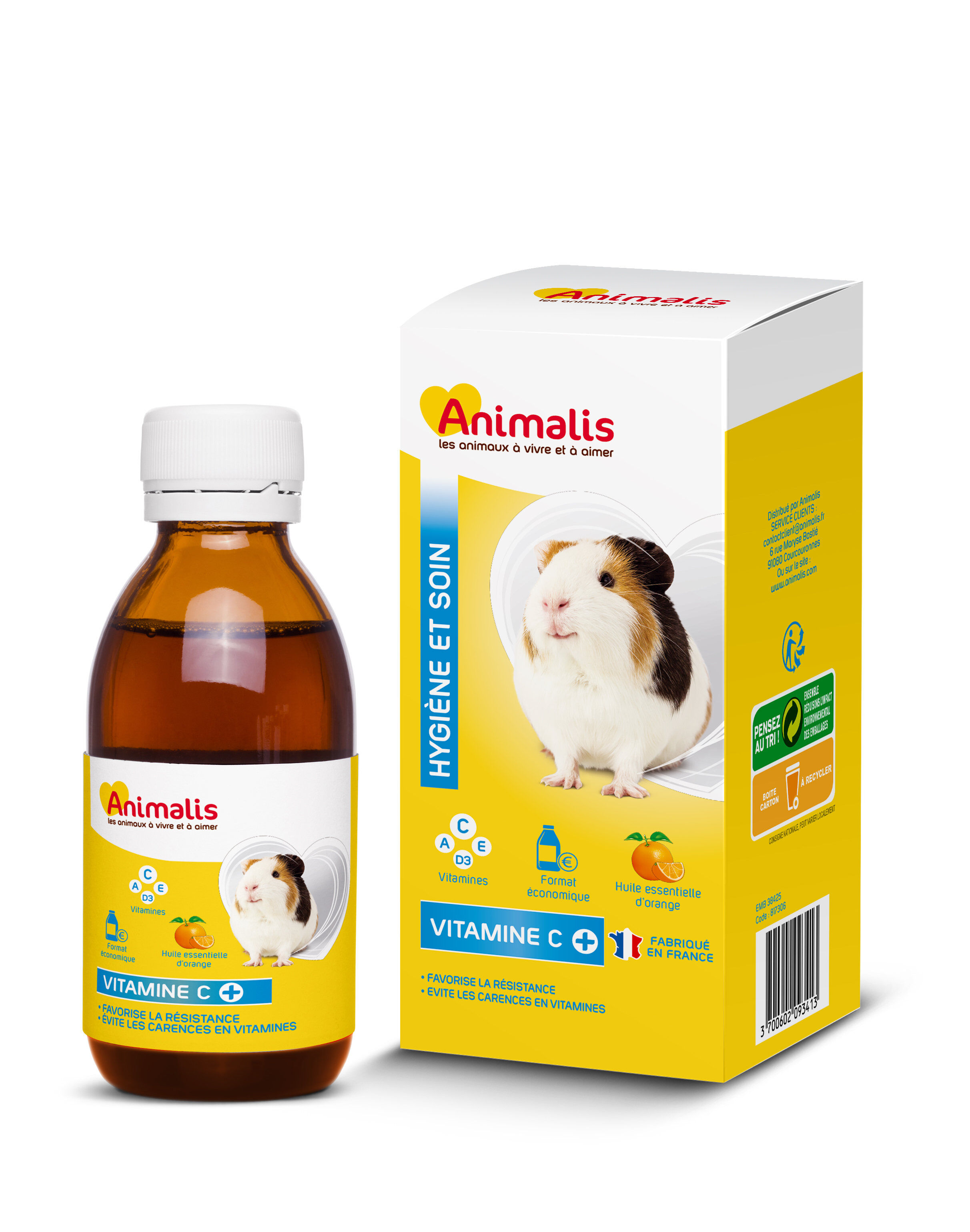Animalis - Vitamines C pour Cochon d'Inde - 250ml Image num&eacute;ro 1